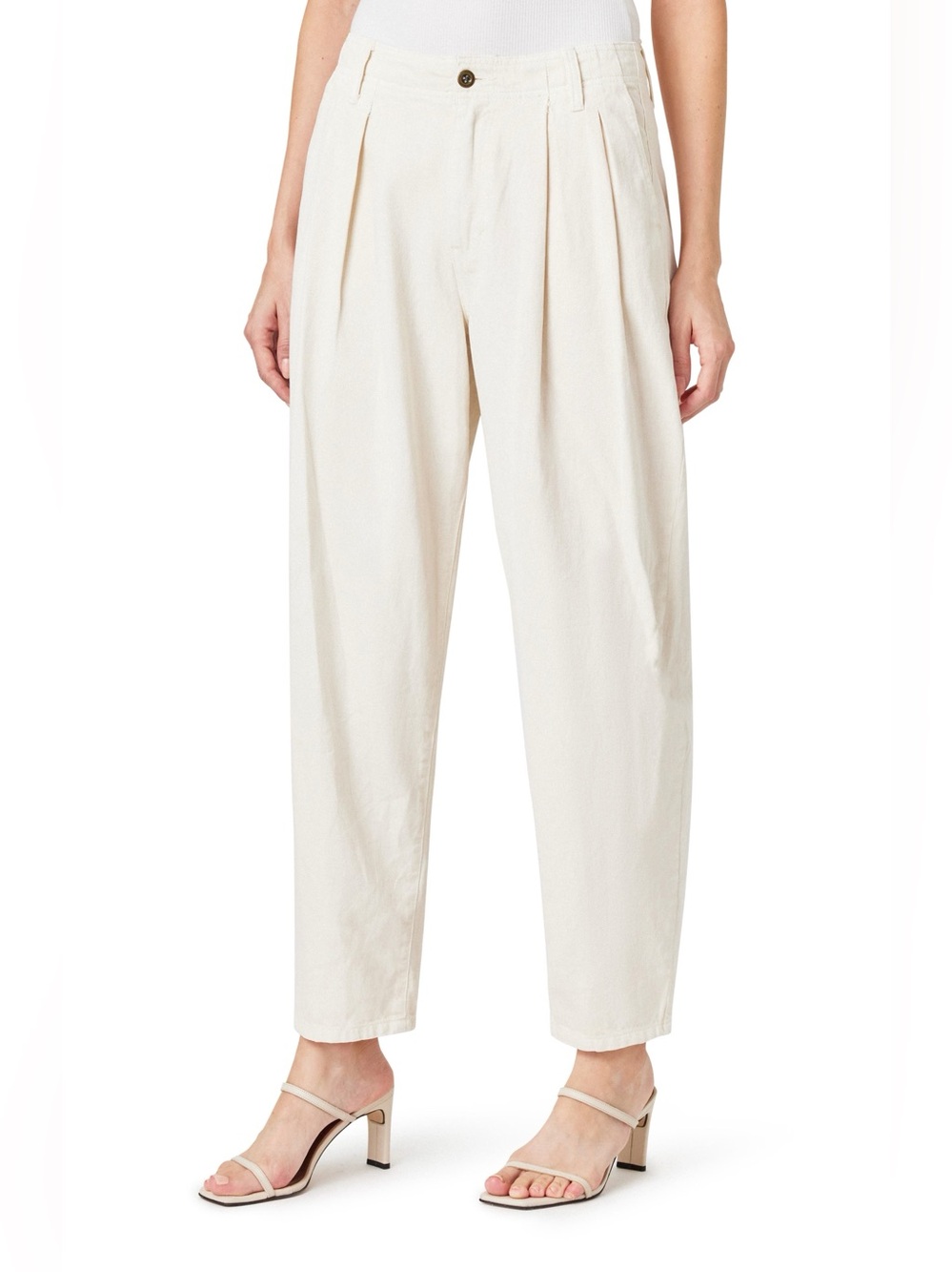 Habitual Nordstrom Pleated Tapered Jeans in Stone Size 29 / 8
